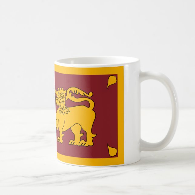 Taza De Café Mugre de bandera de Sri Lanka (Derecha)