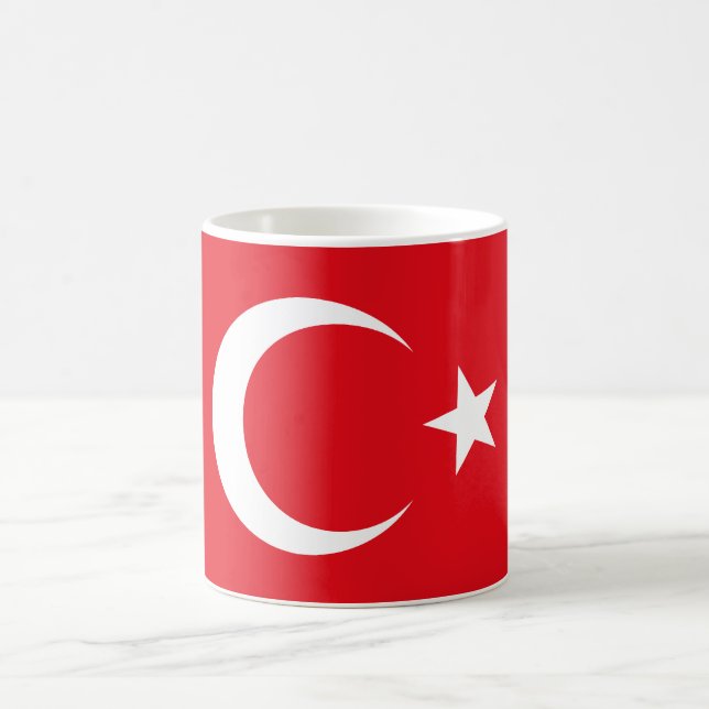 Taza De Café Mugre de bandera de Turquía (Centro)