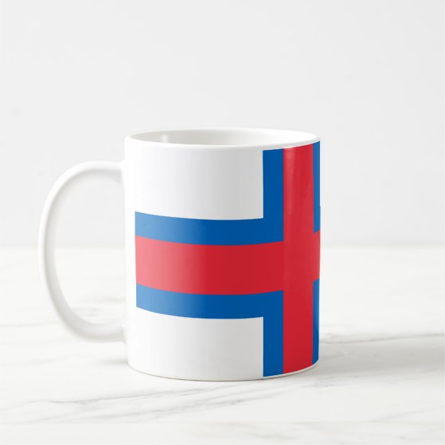 Taza De Café Mugre de bandera feroesa (Izquierda)
