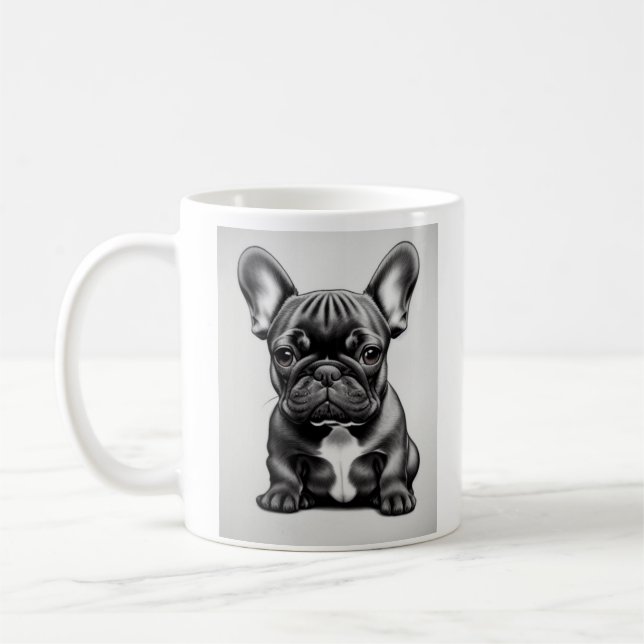 Taza De Café Mugre de Bulldog francés (Izquierda)