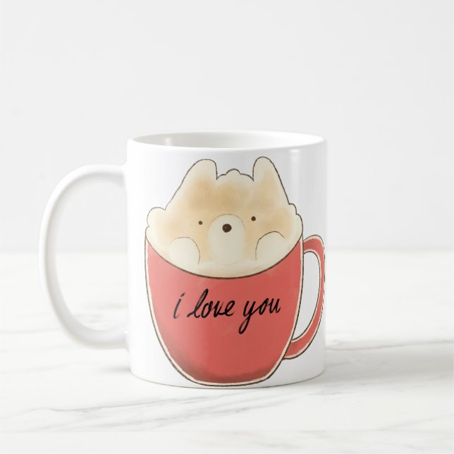 Taza De Café mugre de cachorro (Izquierda)