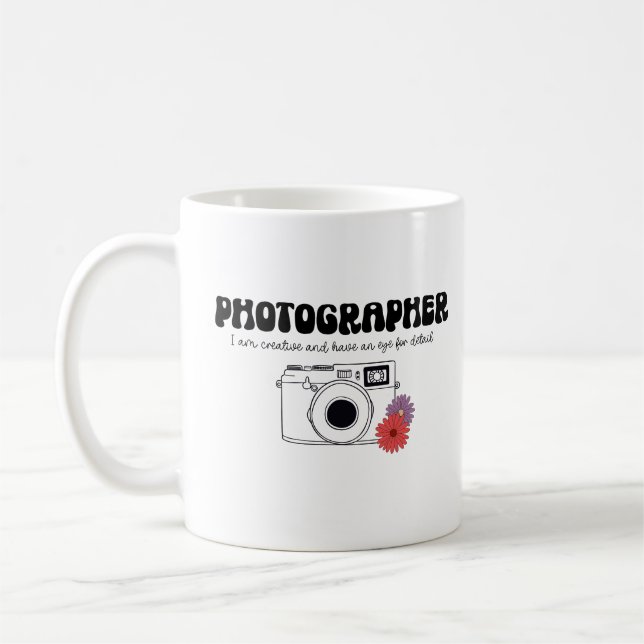 Taza De Café Mugre de café de fotógrafo (Izquierda)