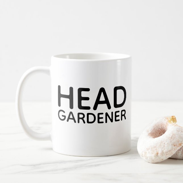 Taza De Café Mugre de café de Head Gardener (Con donut)