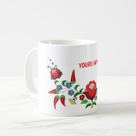 Taza De Café Mugre de café floral personalizada en Hungría