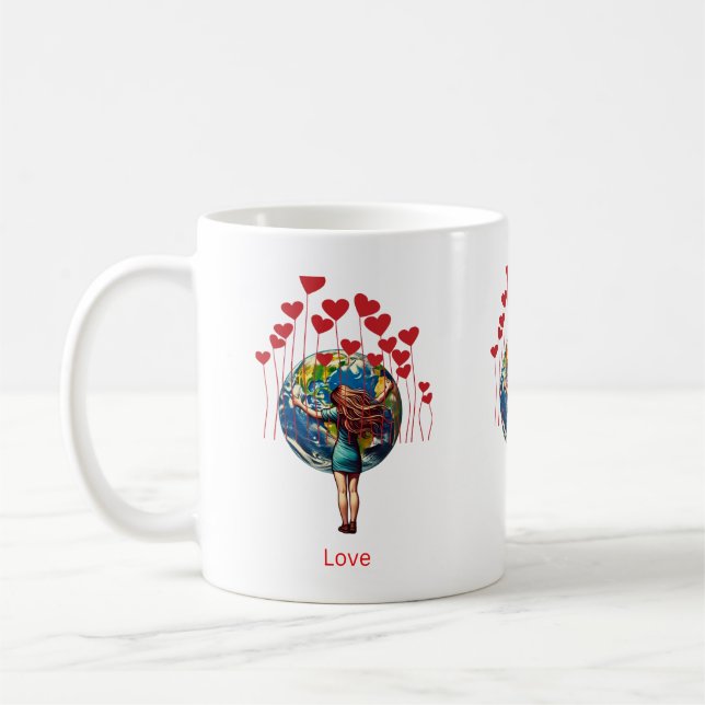 Taza De Café Mugre de café por la paz mundial (Izquierda)