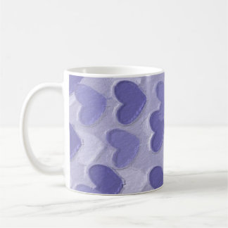 Taza De Café Mugre de corazón morado