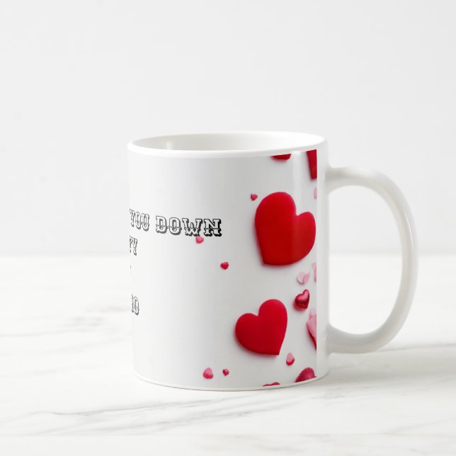 Taza De Café Mugre de corazón rojo soñado (Derecha)