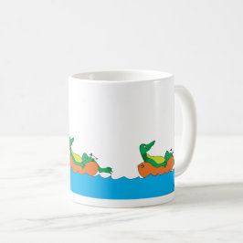 Taza De Café Mugre de crucero por el interior del Gator verde