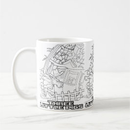 Taza De Café Mugre de cuento de hadas Tres Cerditos