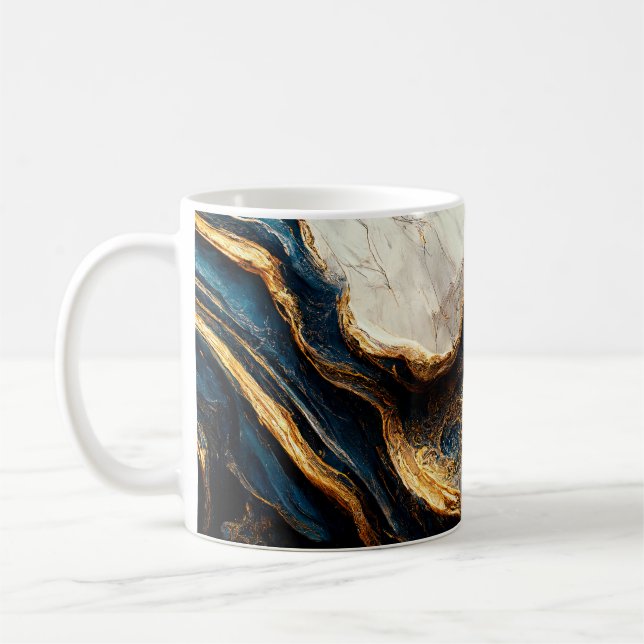 Taza De Café Mugre de decoración de mármol de lujo (Izquierda)