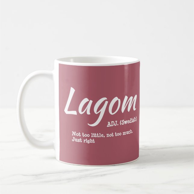 Taza De Café Mugre de definición de lecho sueco rosa divertido (Izquierda)