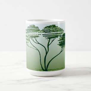 Taza De Café Mugre de dibujo del árbol del vector