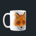 Taza De Café Mugre de diseño de Fox<br><div class="desc">Diseño geométrico</div>