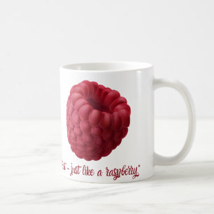Taza De Café Mugre de diseño de frambuesa