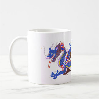 Taza De Café Mugre de diseño del dragón japonés