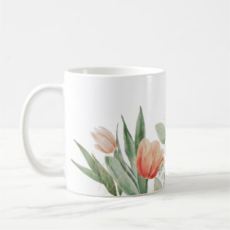 Taza De Café Mugre de diseño floral
