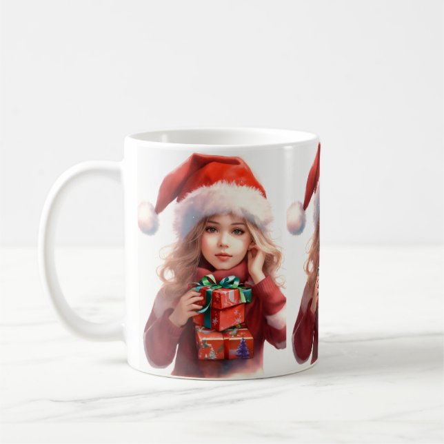 Taza De Café Mugre de diseño navideño| (Izquierda)