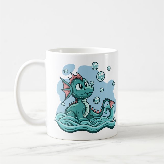 Taza De Café Mugre de dragón de agua (Izquierda)