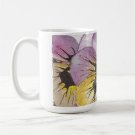 Taza De Café Mugre de flores acuarela