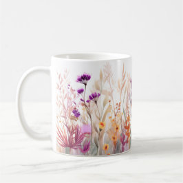 Taza De Café Mugre de flores silvestres 3