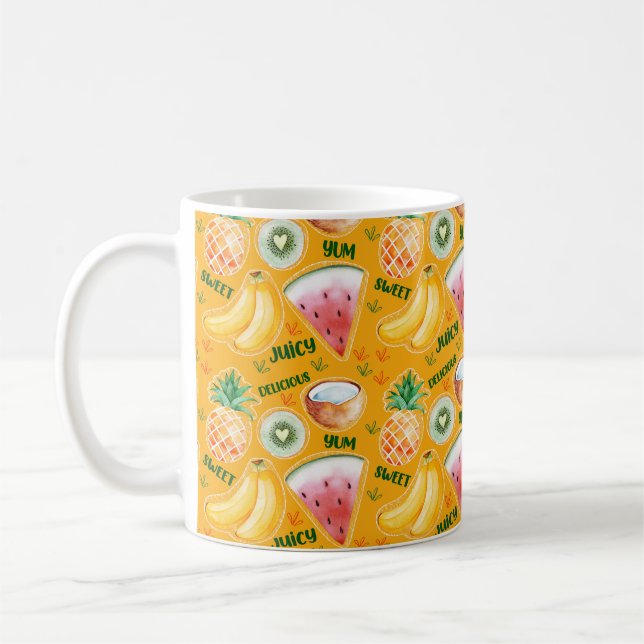 Taza De Café Mugre de fruta tropical (Izquierda)