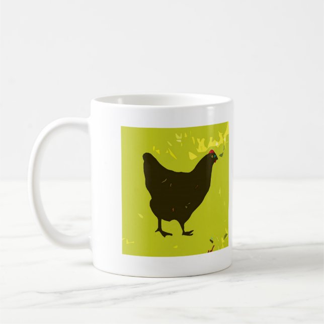Taza De Café Mugre de gallina negra (Izquierda)
