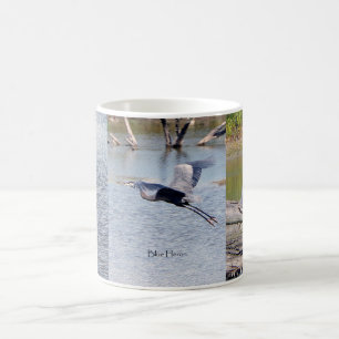 Taza De Café Mugre de garza azul