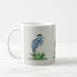 Taza De Café Mugre de garza azul