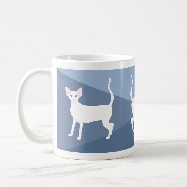 Taza De Café Mugre de gato al descubierto de estilo oriental (Izquierda)