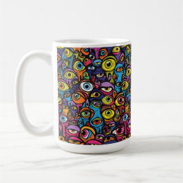 Taza De Café Mugre de gato de Cubism Halloween