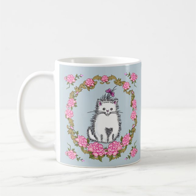 Taza De Café Mugre de gato de Kitten para bebés (Izquierda)