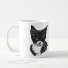 Taza De Café Mugre de gato de Tuxedo