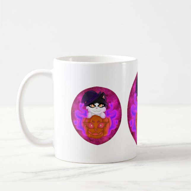 Taza De Café Mugre de gato fantasmagórico (Izquierda)