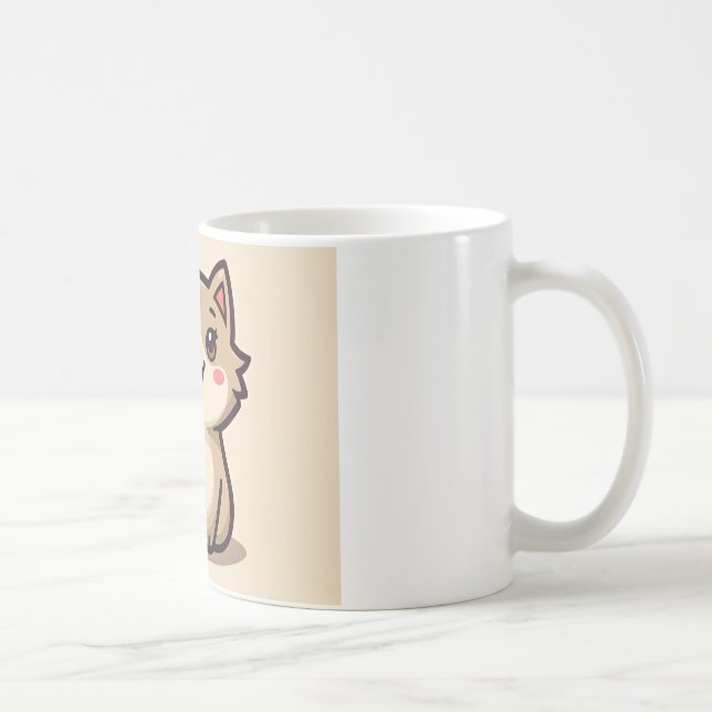 Taza De Café mugre de gato lindo (Derecha)