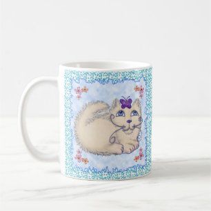 Taza De Café Mugre de gato mariposa