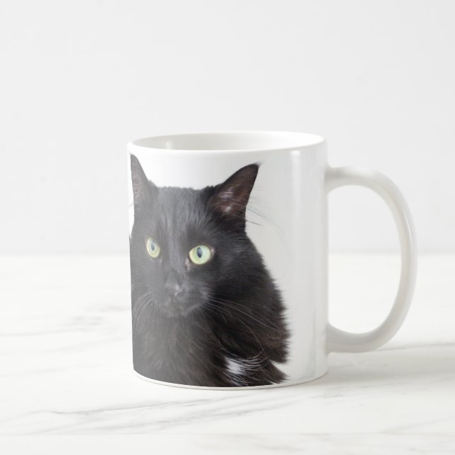 Taza De Café Mugre de gato negro (Derecha)