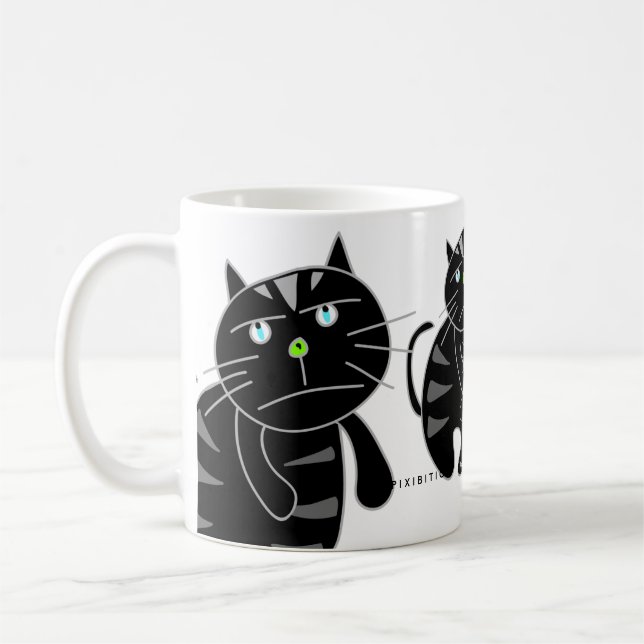 Taza De Café Mugre de gato negro (Izquierda)