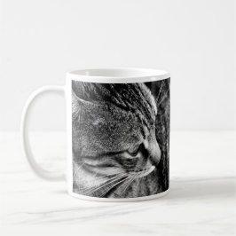 Taza De Café Mugre de gato negro y blanco