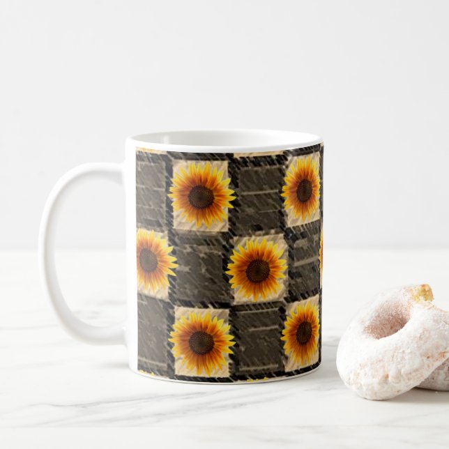 Taza De Café Mugre de girasol (Con donut)