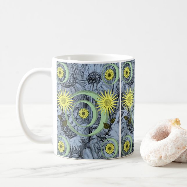 Taza De Café Mugre de girasol (Con donut)