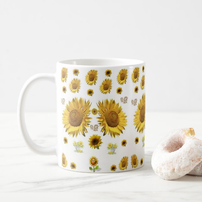 Taza De Café Mugre de girasol (Con donut)