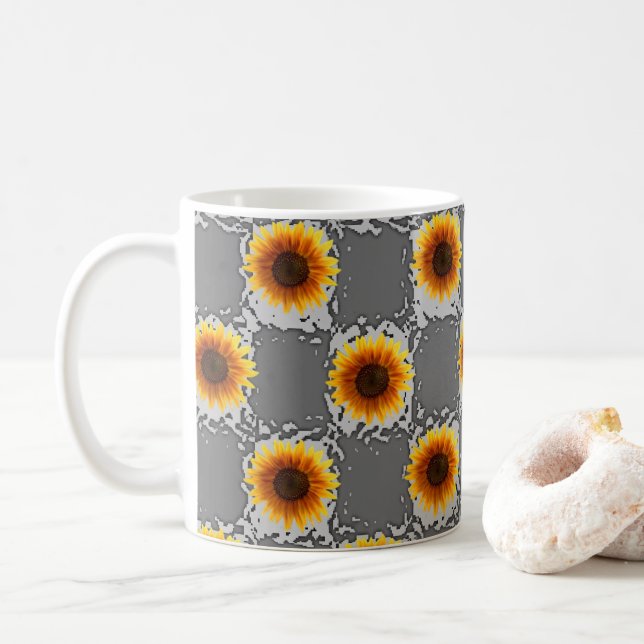 Taza De Café Mugre de girasol (Con donut)