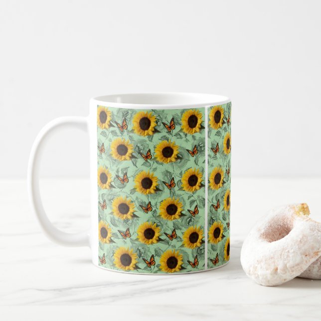 Taza De Café Mugre de girasol (Con donut)