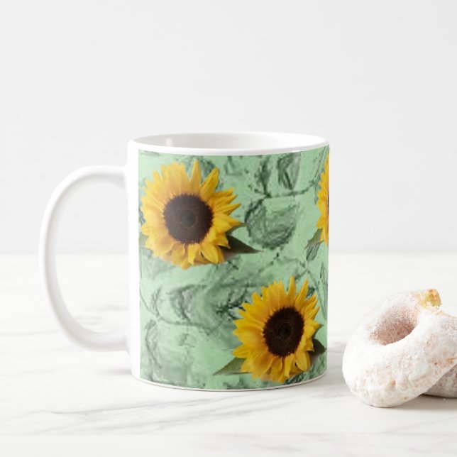 Taza De Café Mugre de girasol (Con donut)