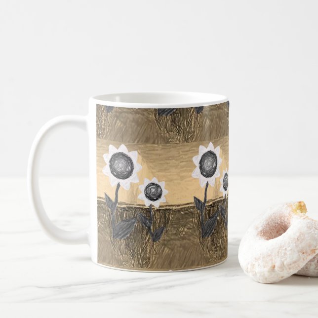 Taza De Café Mugre de girasol (Con donut)