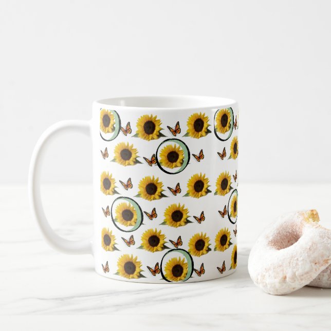 Taza De Café Mugre de girasol (Con donut)