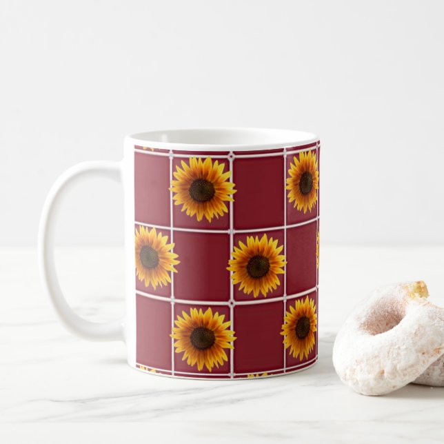 Taza De Café Mugre de girasol (Con donut)