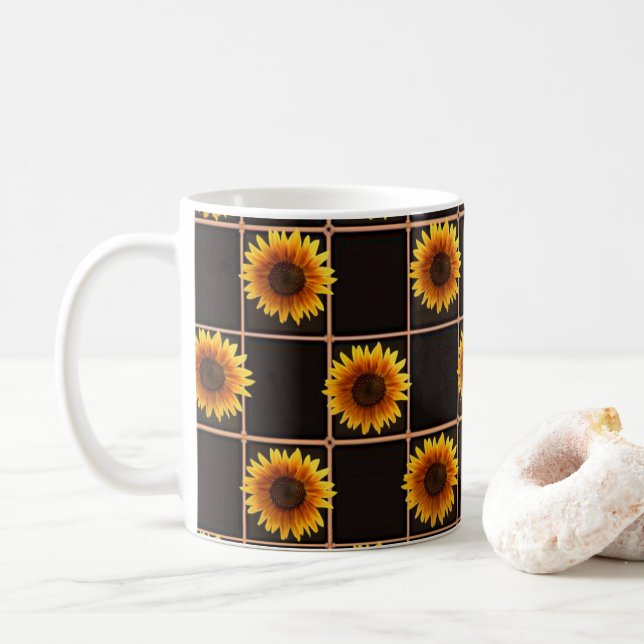 Taza De Café Mugre de girasol (Con donut)