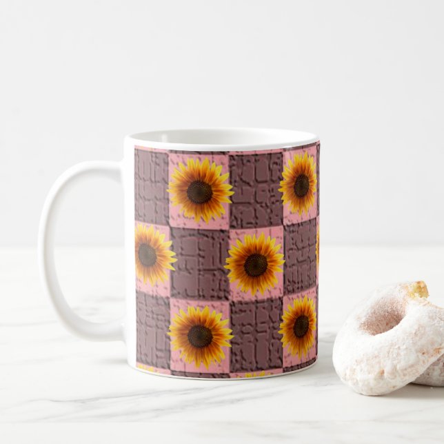 Taza De Café Mugre de girasol (Con donut)