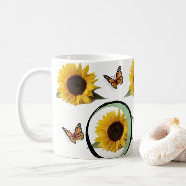 Taza De Café Mugre de girasol (Con donut)